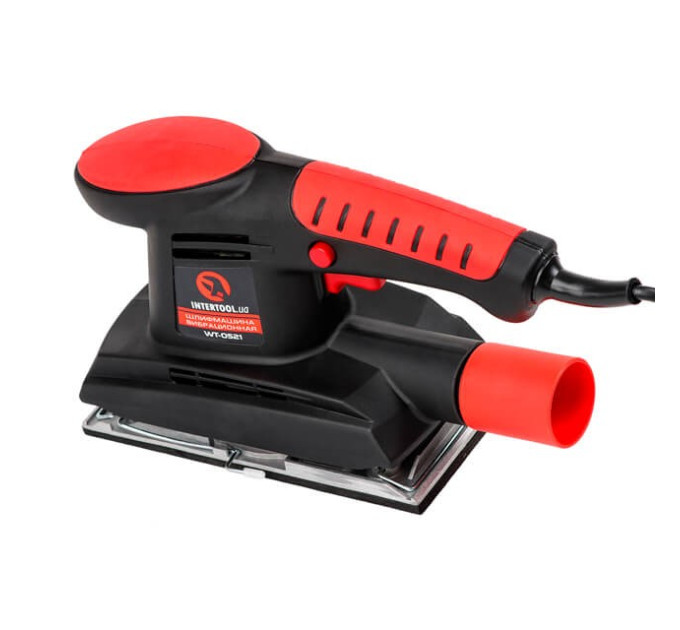 Шліфмашина вібраційна 200 Вт, 11000 кол./хв., платформа 187*90 мм INTERTOOL WT-0521