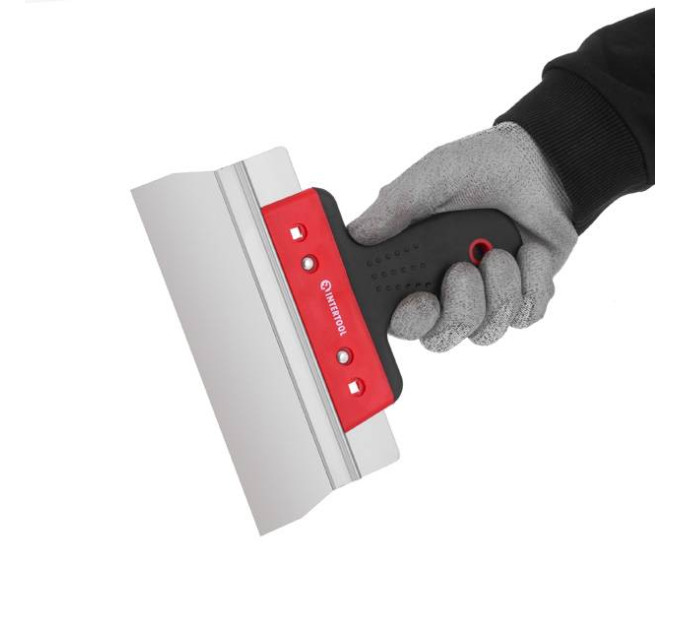 Шпатель з нержавіючої сталі 200мм Проф INTERTOOL KT-2680