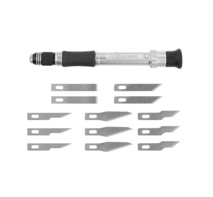 Набір скальпелів з тримачем 14 шт INTERTOOL HT-0524