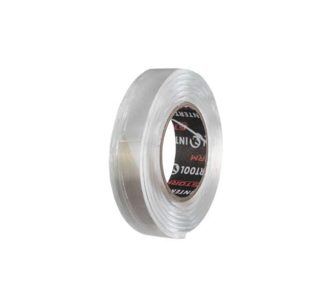 Стрічка клейка двостороння DOUBLE FIX, 15 мм * 1 м * 2 мм, прозора, акрил, STORM INTERTOOL KT-0826