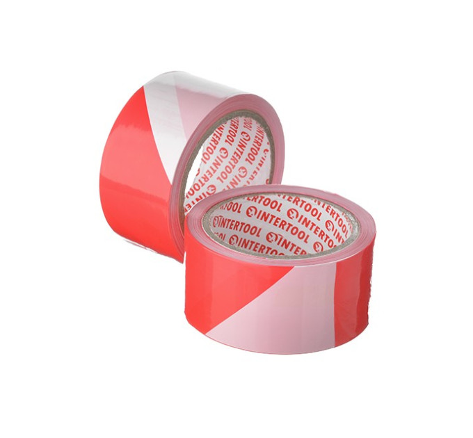 Стрічка сигнальна 50 мм * 100 м INTERTOOL KT-0942