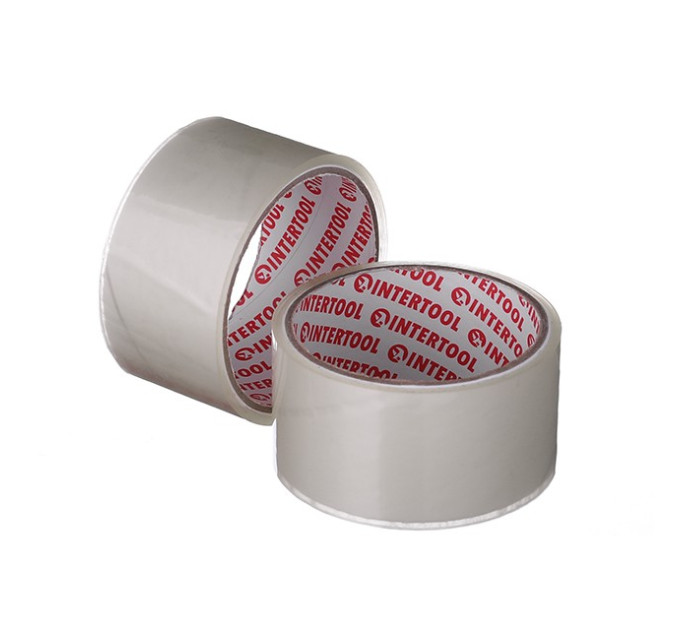 Скотч прозорий 48 мм * 25 м * 52 мкм INTERTOOL KT-0901