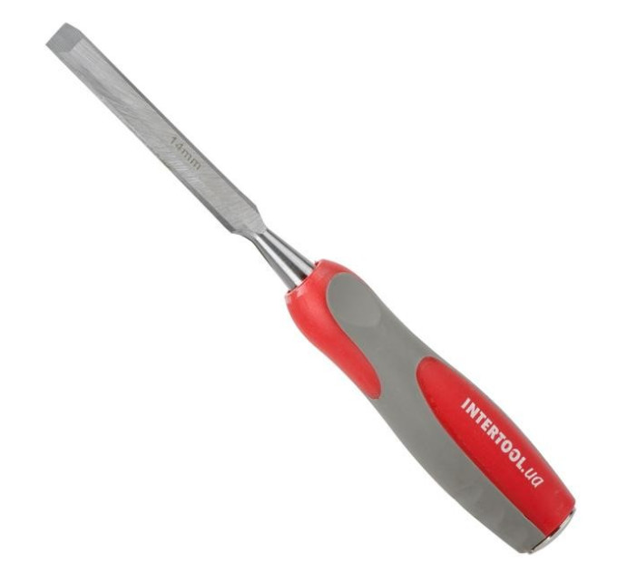 Стамеска 14 мм, Cr-V, двокомпонентна рукоятка INTERTOOL HT-3514