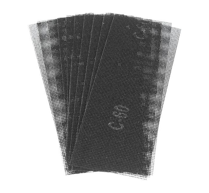 Сітка абразивна, 105 x 280 мм, К60, 10 шт. INTERTOOL KT-6006