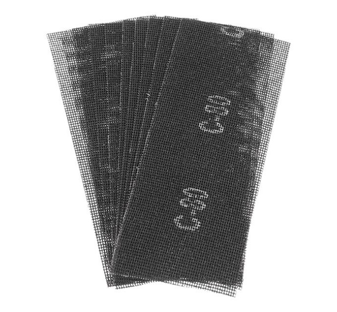 Сітка абразивна, 105 x 280 мм, К80, 10 шт. INTERTOOL KT-6008