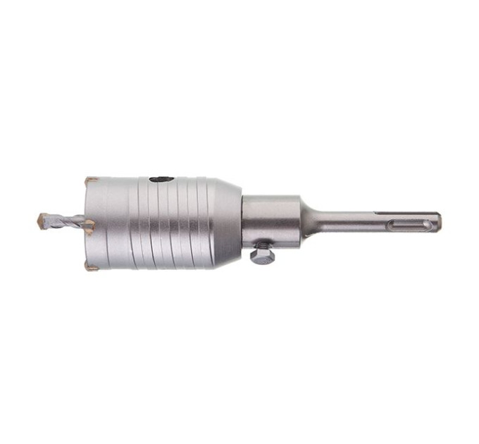 Комплект: Свердло корончасте по бетону 46мм + Перехідник SDS Plus 100мм INTERTOOL SD-7046