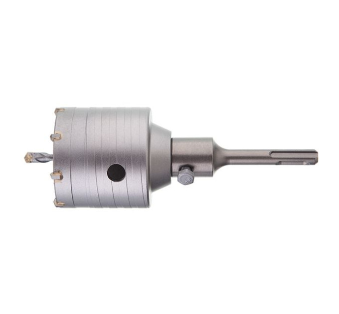 Комплект: Свердло корончасте по бетону 65мм + Перехідник SDS Plus 100мм INTERTOOL SD-7065