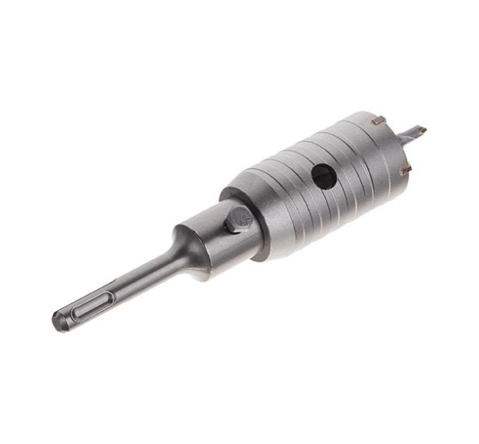 Комплект: Свердло корончасте по бетону 40мм + Перехідник SDS Plus 100мм INTERTOOL SD-7040