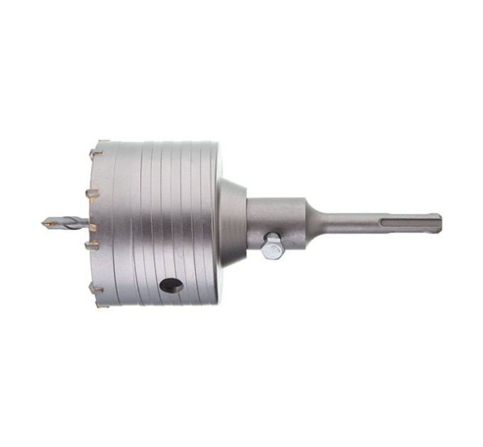 Комплект: Свердло корончасте по бетону 80мм + Перехідник SDS Plus 100мм INTERTOOL SD-7080