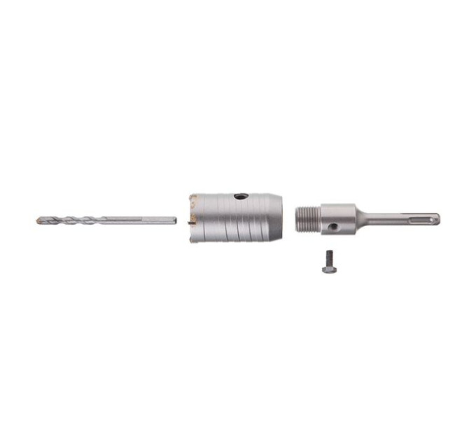 Комплект: Свердло корончасте по бетону 40мм + Перехідник SDS Plus 100мм INTERTOOL SD-7040