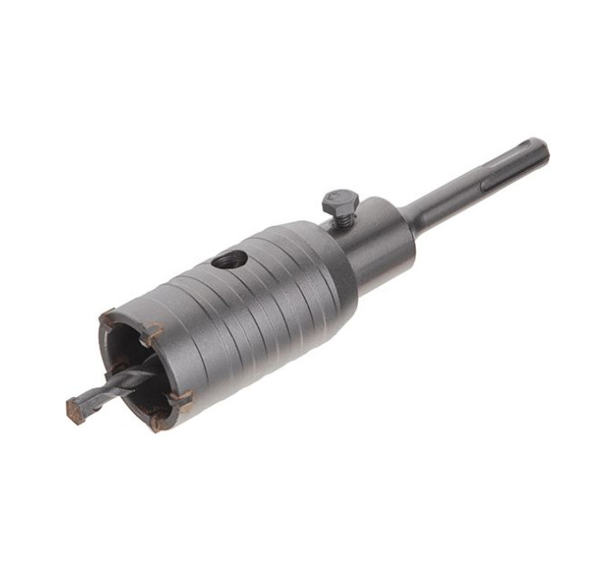 Комплект: Свердло корончасте по бетону 40мм + Перехідник SDS Plus 100мм INTERTOOL SD-7040