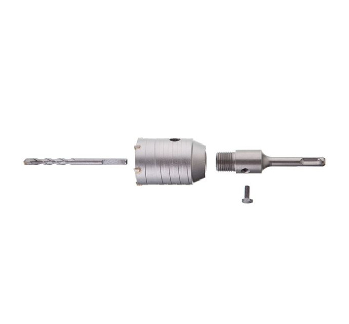 Комплект: Свердло корончасте по бетону 50мм + Перехідник SDS Plus 100мм INTERTOOL SD-7050
