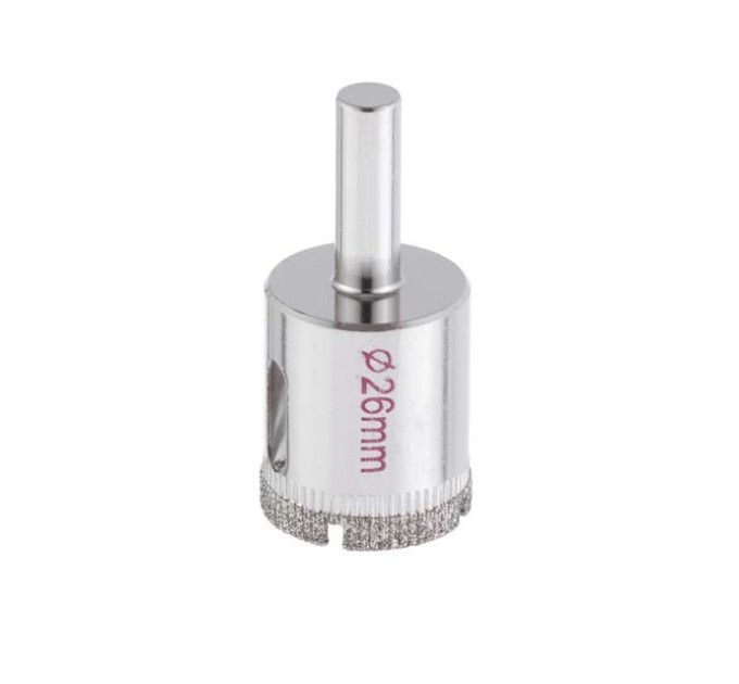 Коронка трубчаста по склу та кераміці 26 мм INTERTOOL SD-0357