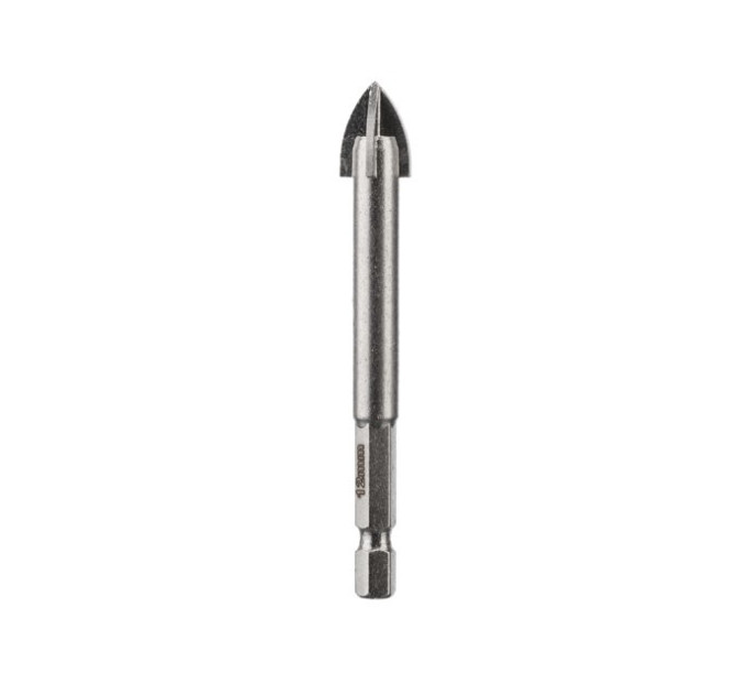 Свердло по склу та кераміці 12 мм HEX 1/4'' (6.35 mm) INTERTOOL SD-0292