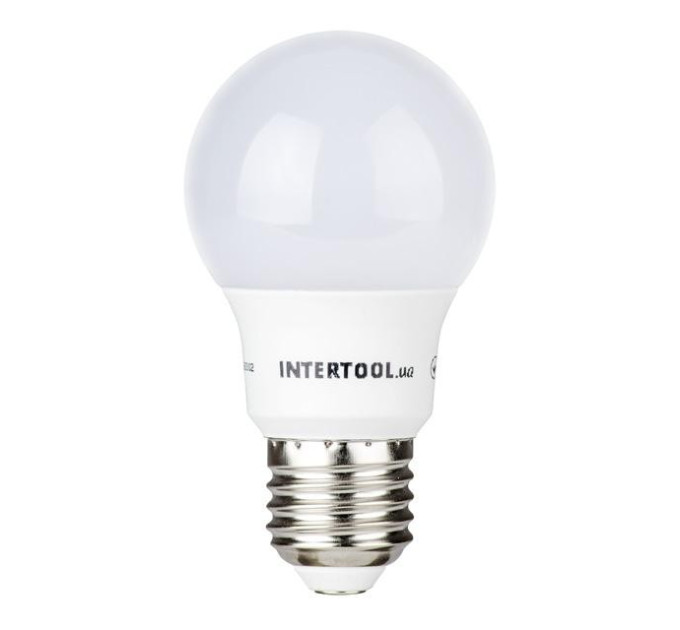 Світлодіодна лампа LED 7 Вт, E27, 220 В INTERTOOL LL-0003