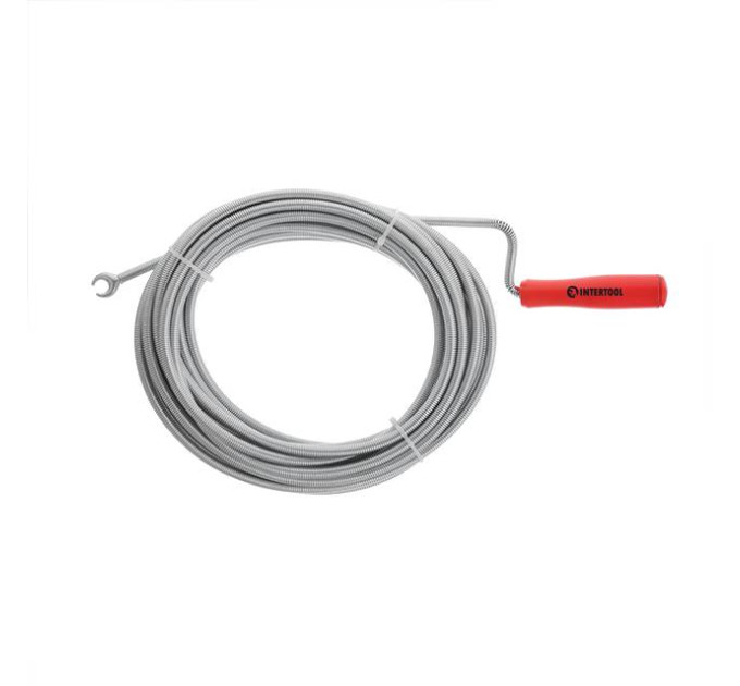 Трос для чищення труб 9 мм * 10 м, пробивний наконечник INTERTOOL HP-1007