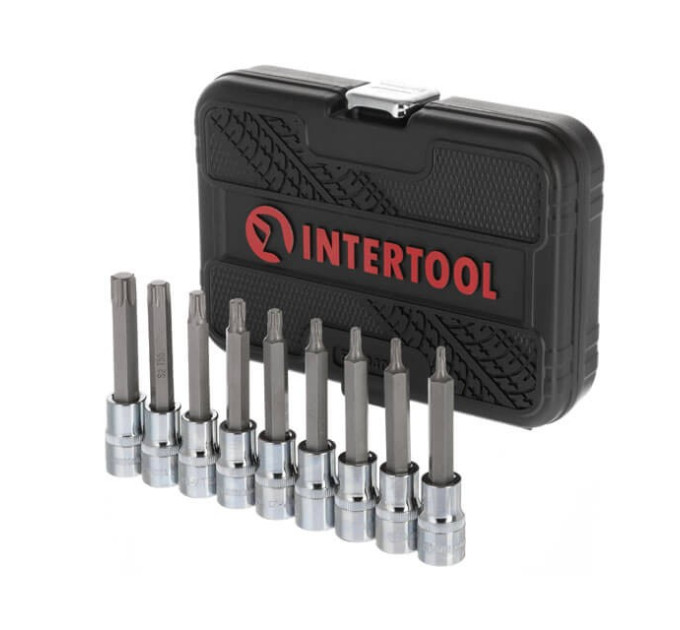 Набір біт TORX 1/2" T20-T60, 100 мм, S2, STORM INTERTOOL ET-8401