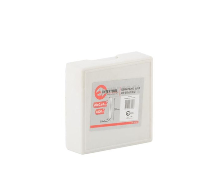 Шпилька для степлера 20мм d = 0.64мм 6000шт/упак INTERTOOL PT-8720