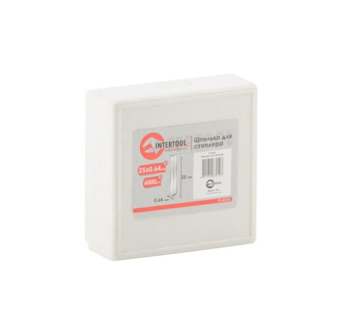 Шпилька для степлера 25мм d = 0.64мм 6000шт/упак INTERTOOL PT-8725