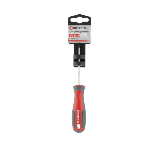 Викруткa PH0 * 75 мм, CR-V INTERTOOL VT-3313