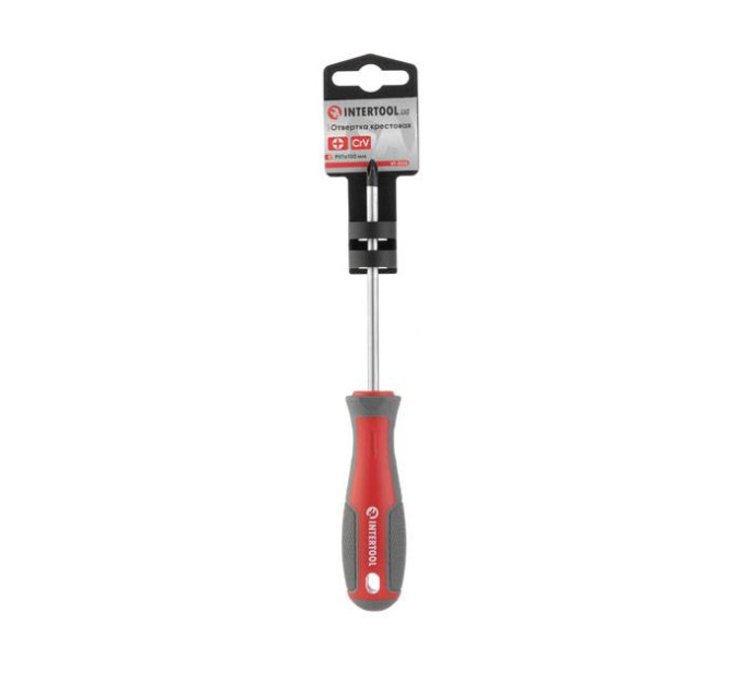 Викруткa PH1 * 100 мм, CR-V INTERTOOL VT-3316