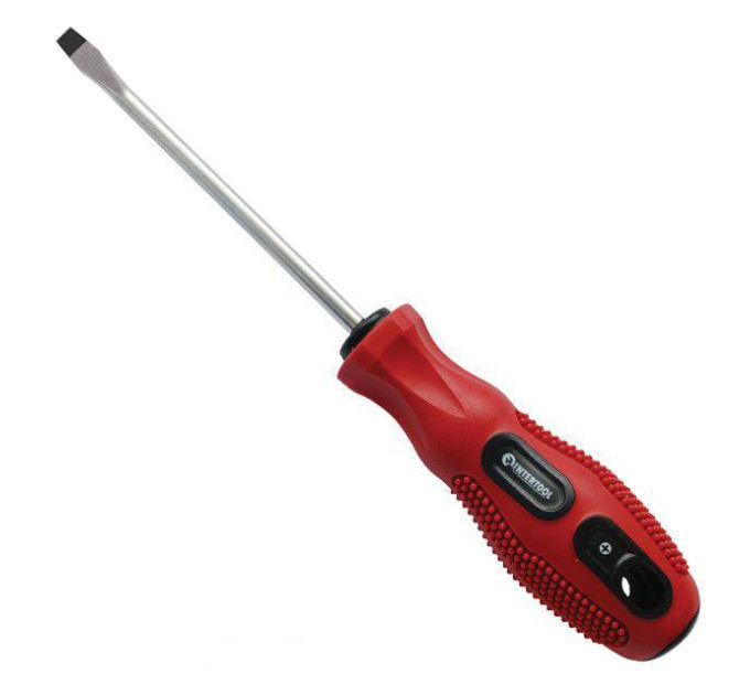 Викрутка шліцева SL5 * 75 мм INTERTOOL VT-3106