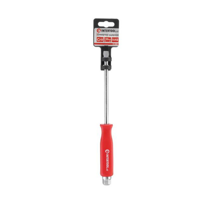 Викрутка шліцева SL8*150 мм, CrV INTERTOOL HT-0484