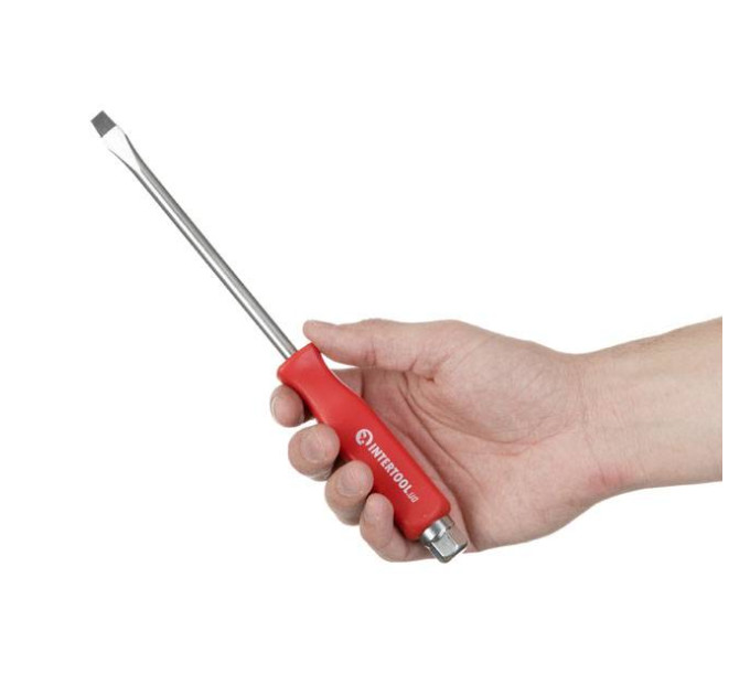 Викрутка шліцева SL8*150 мм, CrV INTERTOOL HT-0484