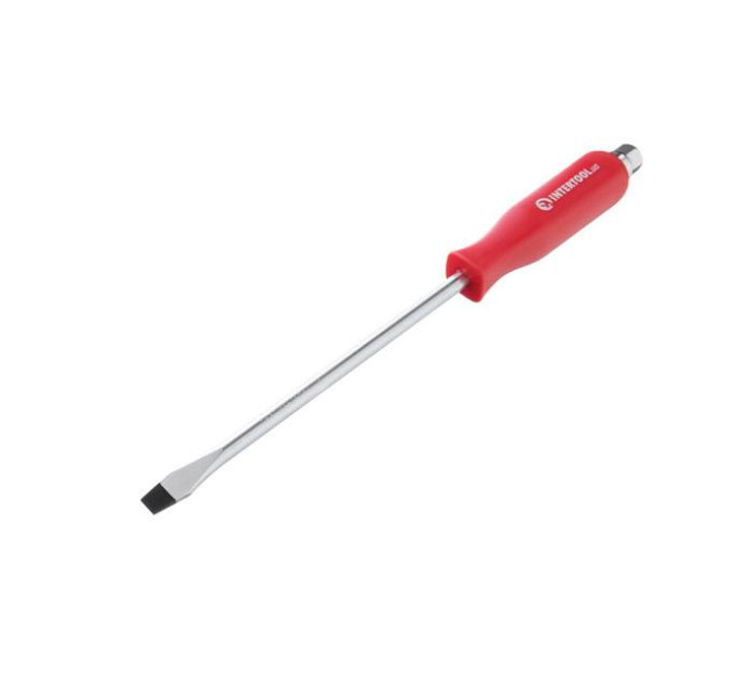 Викрутка шліцева SL9*200 мм, CrV INTERTOOL HT-0485