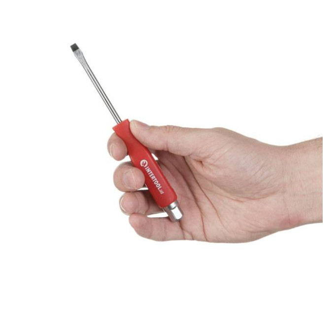 Викрутка ударна SL5*75 мм, CrV INTERTOOL HT-0481