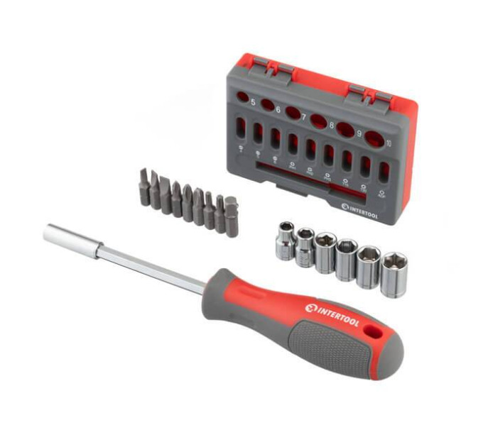 Викрутка з комплектом насадок 16 од INTERTOOL VT-3345