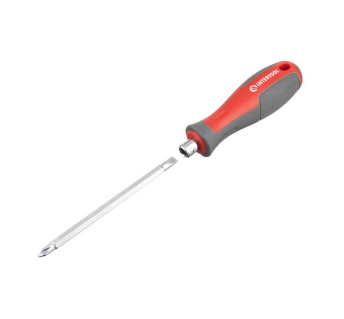 Викрутка двостороння 100 мм PH2, SL6 mm INTERTOOL VT-3344