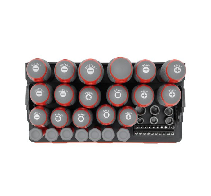 Набір викруток з комплектом насадок 114 од. INTERTOOL VT-3372