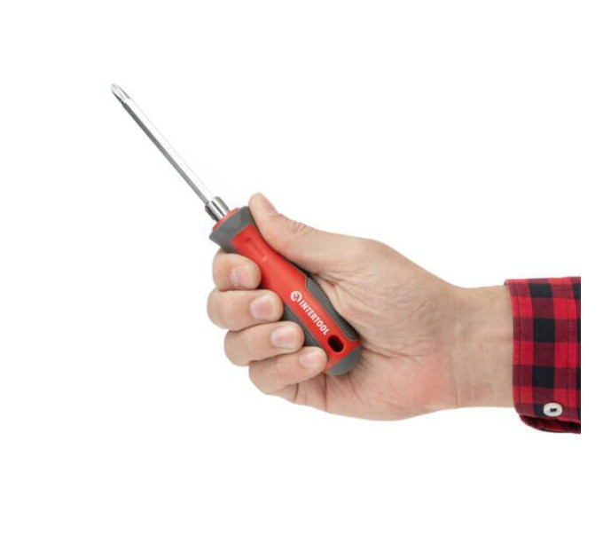 Викрутка двостороння 100 мм PH2, SL6 mm INTERTOOL VT-3344