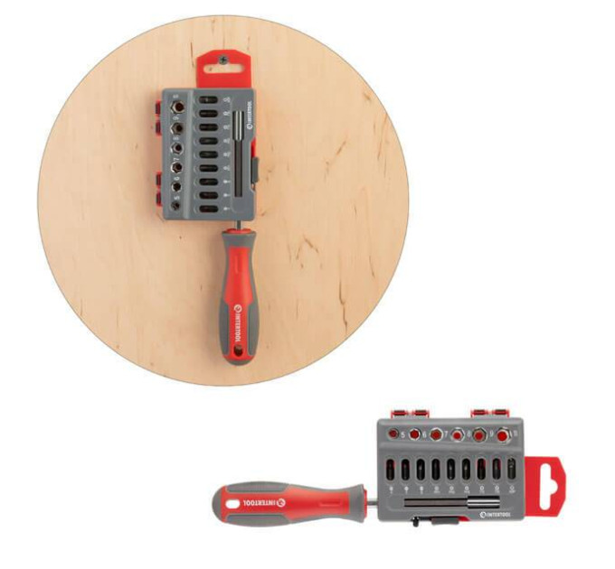 Викрутка з комплектом насадок 16 од INTERTOOL VT-3345