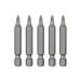 Комплект насадок викруткових PZ1 1/4 "* 50мм, ACR, S2, уп. 5од., STORM INTERTOOL VT-0203