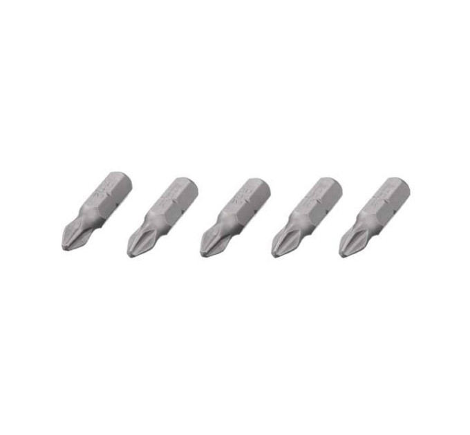 Комплект насадок викруткових PH2 1/4 "* 25мм, ACR, S2, уп. 5од., STORM INTERTOOL VT-0207