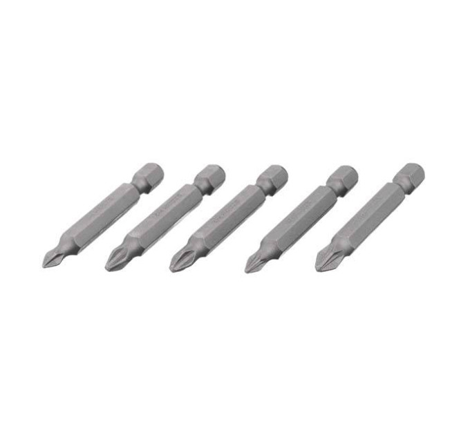Комплект насадок викруткових PH1, PH2, PZ1, PZ2 1/4 "* 50мм, ACR, S2, уп. 5од., STORM INTERTOOL VT-0205