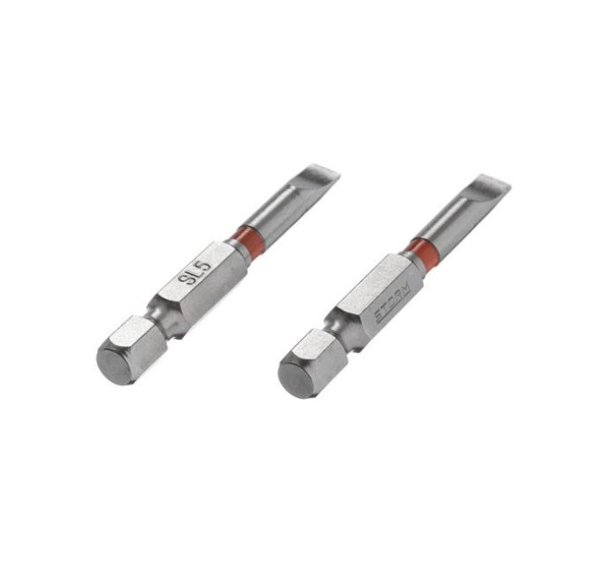 Комплект викруткових насадок SL5*50, 1/4", S2, уп. 2 од., STORM INTERTOOL VT-0229