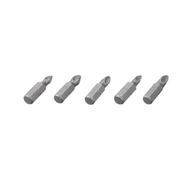 Комплект викруткових насадок PH1, PH2, PZ1, PZ2 1/4" * 25мм уп. 5од., S2, STORM INTERTOOL VT-0210