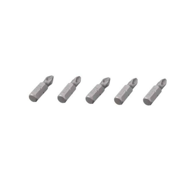 Комплект насадок викруткових PH2 1/4 "* 25мм, ACR, S2, уп. 5од., STORM INTERTOOL VT-0207