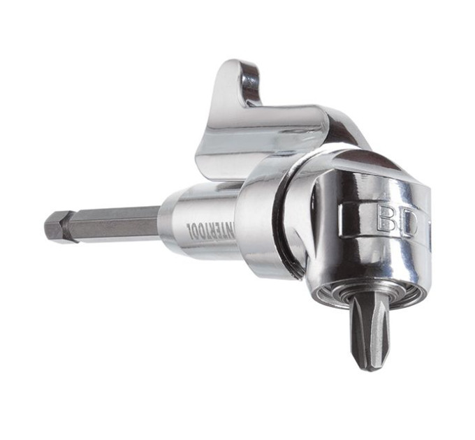 Кутовий адаптер для насадок для викруток 1/4", CrV INTERTOOL VT-0106