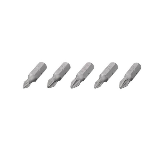 Комплект викруткових насадок PH1, PH2, PZ1, PZ2 1/4" * 25мм уп. 5од., S2, STORM INTERTOOL VT-0210