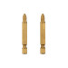 Комплект викруткових насадок PH2 1/4", 50мм, Titanium, S2, уп. 2 од., STORM INTERTOOL VT-0233