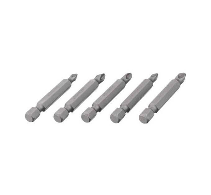 Комплект насадок викруткових PH1, PH2, PZ1, PZ2 1/4 "* 50мм, ACR, S2, уп. 5од., STORM INTERTOOL VT-0205