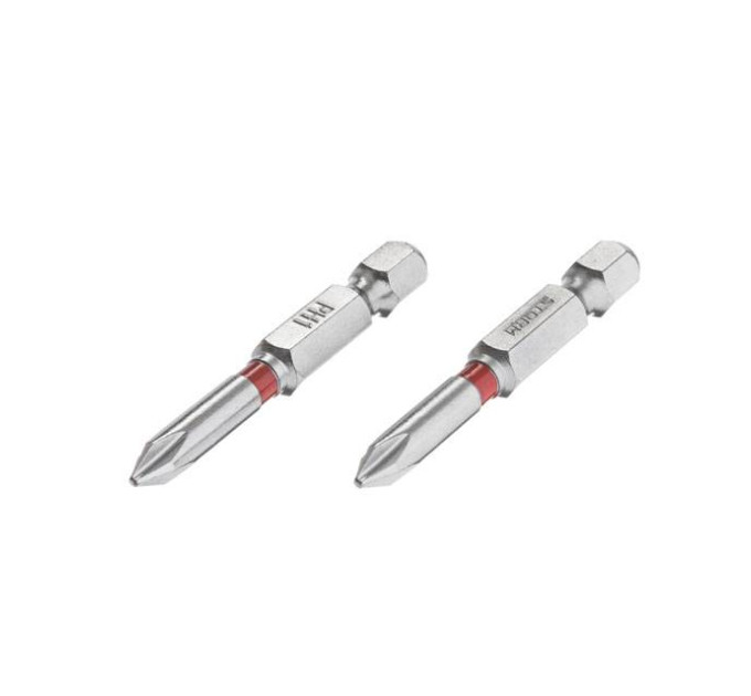 Комплект викруткових насадок PH1 1/4" * 50мм, S2, уп. 2 од., STORM INTERTOOL VT-0211