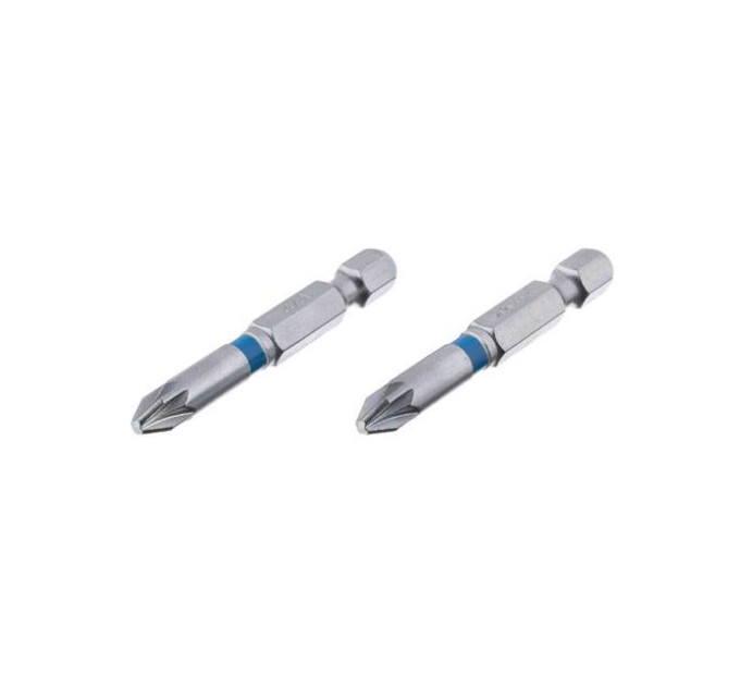 Комплект викруткових насадок PZ2 1/4" * 50мм, S2, уп. 2 од., STORM INTERTOOL VT-0215