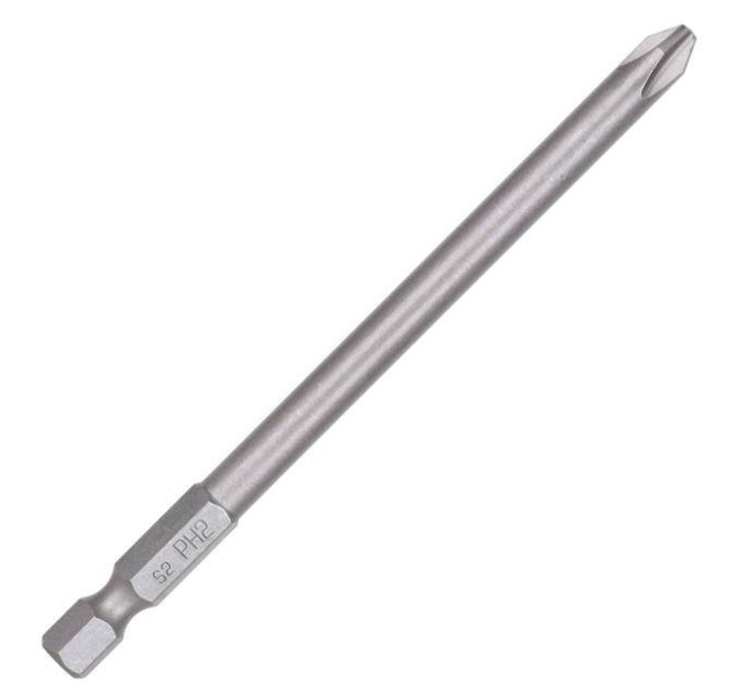 Комплект подовжених викруткових насадок PH2*100 мм уп. 10 шт INTERTOOL VT-0072