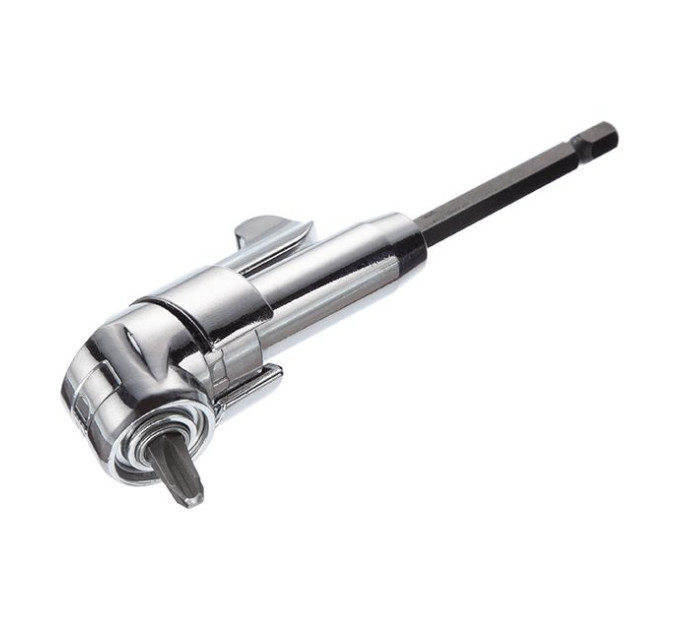 Кутовий адаптер для насадок для викруток 1/4", CrV INTERTOOL VT-0106