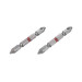 Комплект отверточних насадок PH2/PH1 1/4" * 60 мм, S2, уп. 2 од., STORM INTERTOOL VT-0230